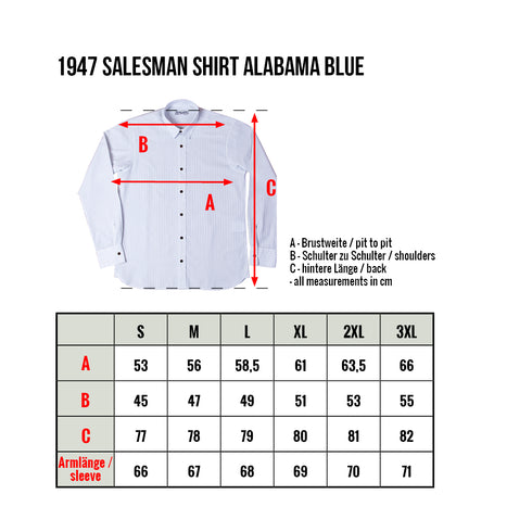 Salesman Shirt Alabama blue