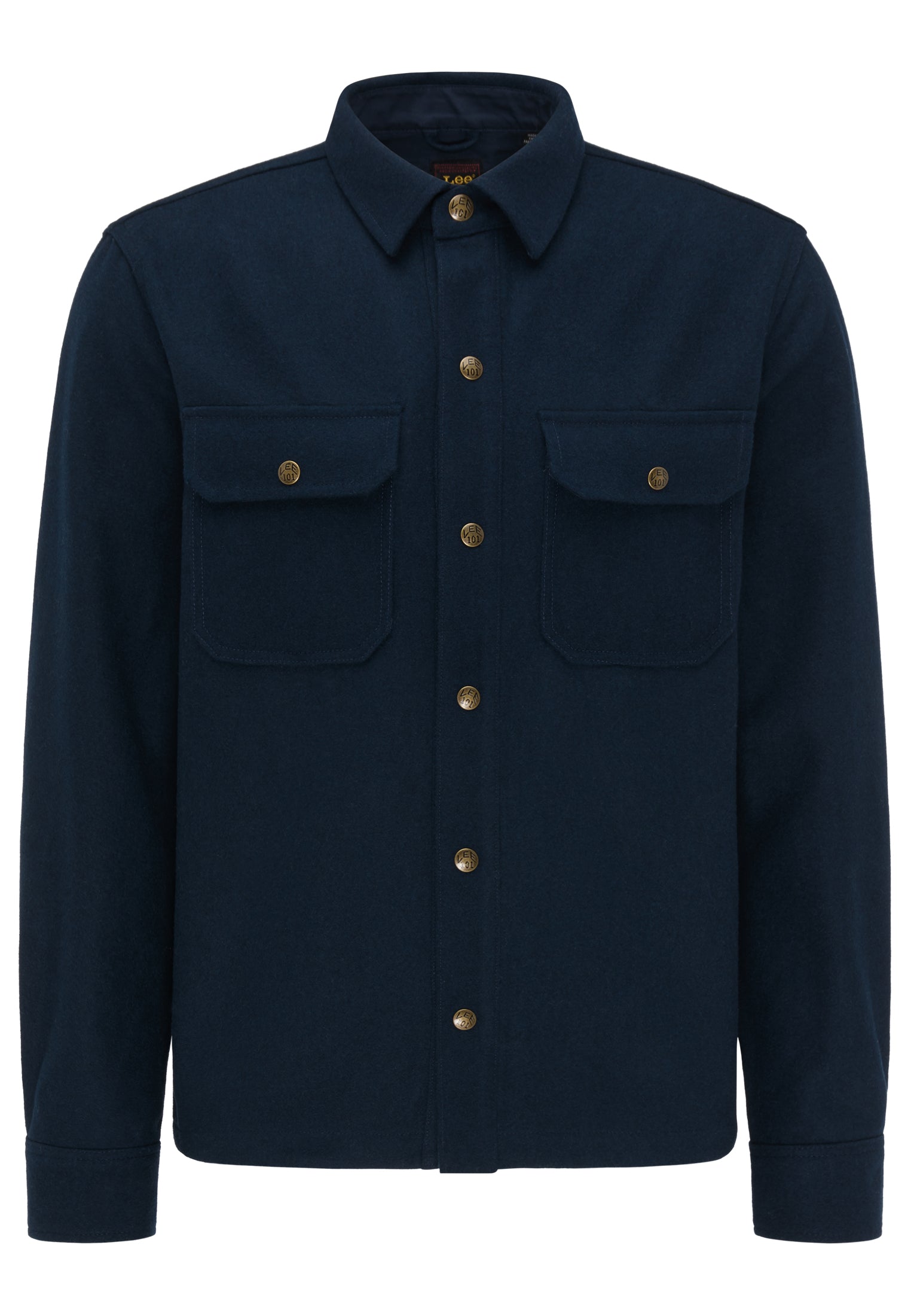 Lee 101 OVERSHIRT TOTAL ECLIPSE Wool Navy – Burning Hearts Apparel